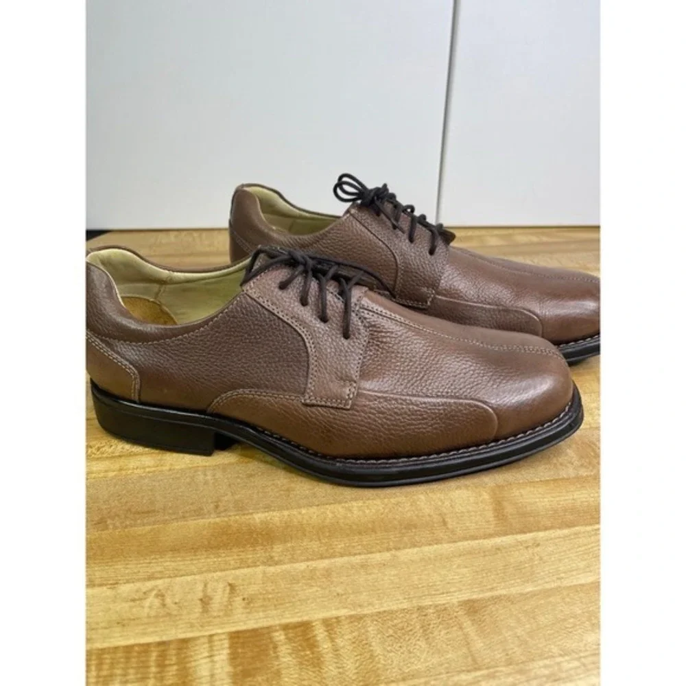 Studio Belvedere Men's Brown Leather Lace-Up Oxford Dress Shoes, Size 9.5‎ - Picture 6 of 11
